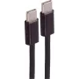 SHIVERPEAKS cavo di ricarica USB-C a USB-C intrecciato, 60W PD, USB 2.0, 2m, nero BS14-21035