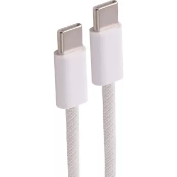 SHIVERPEAKS Cavo di ricarica USB-C su USB-C 2.0 240W bianco tessuto 1m BS14-22026