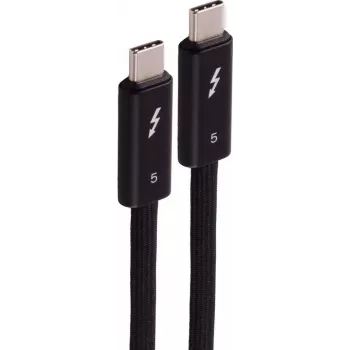 SHIVERPEAKS cavo USB-C a USB-C Thunderbolt 5 UltraFlex, 240W, 2m, nero BS13-75035