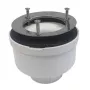 Piletta per piatto doccia girevole cromata 90mm
