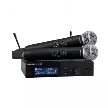 Shure SLXD24D+E/58 sistema wireless duale con capsule SM58