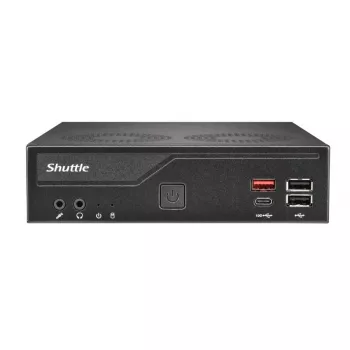 Shuttle DH810S barebone PC slim, S1851 (Intel H810), DDR5, DisplayPort, HDMI, M.2, GbE LAN, 8x USB, COM