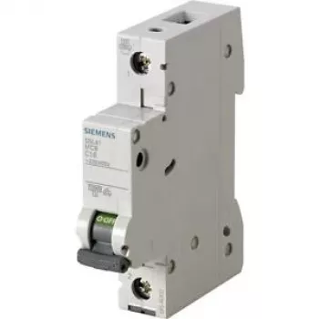 Siemens 5SL4108-6 MCB 1 polo 8A curva B 230/400V 6kA