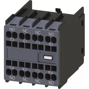 SIEMENS blocco contatti ausiliari 2NO+2NC, taglia S00/S0, morsetti a vite, serie 3RH2911 3RH29112GA22