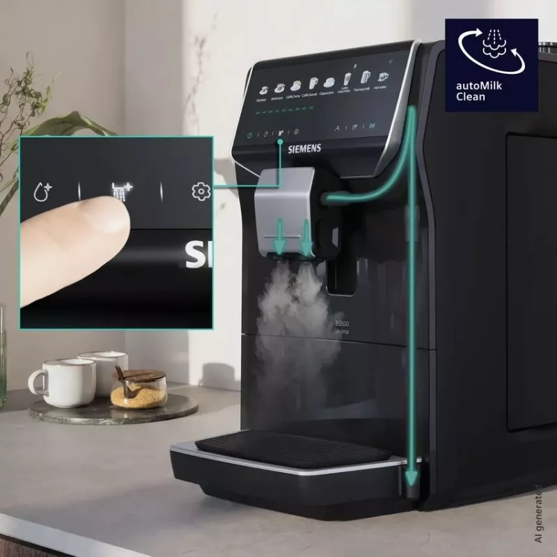 Siemens EQ500 iAroma TP553E07 macchina da caffè automatica, nero pianoforte