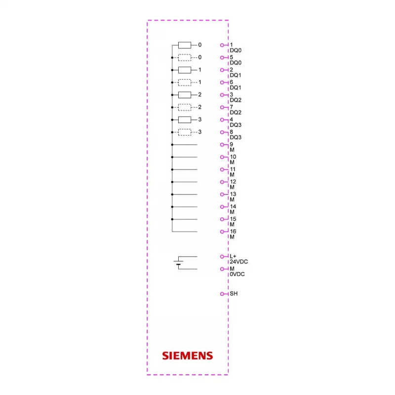 SIEMENS SIMATIC ET 200SP modulo di uscita digitale DQ 4x24VDC/2A ST (6ES7132-6BD21-0BA0)