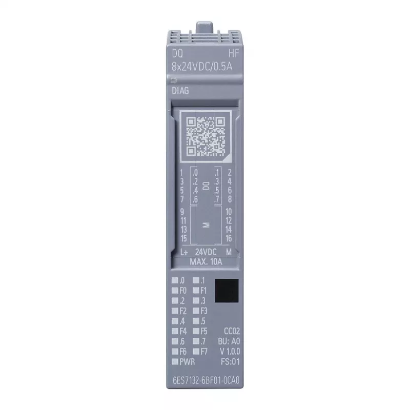 Siemens SIMATIC ET 200SP modulo di uscita digitale DQ 8x24VDC 6ES7132-6BF01-0CA0