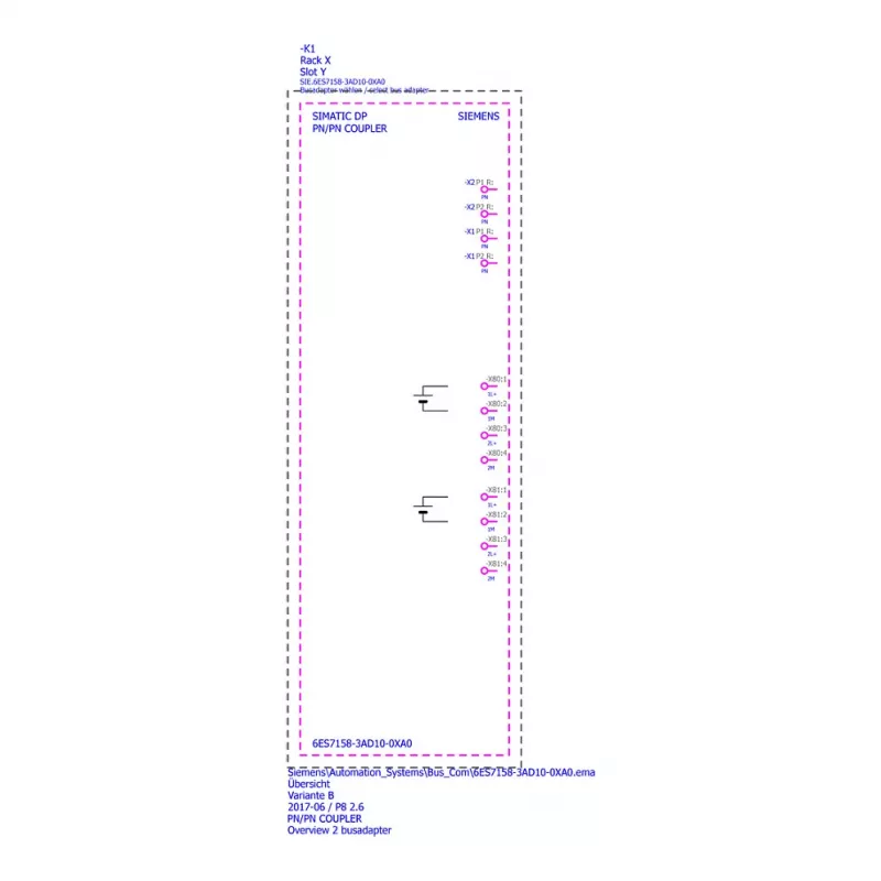 SIEMENS SIMATIC PN/PN Coupler 6ES7158-3AD10-0XA0 | accoppiatore PROFINET IO per interconnessione di rete