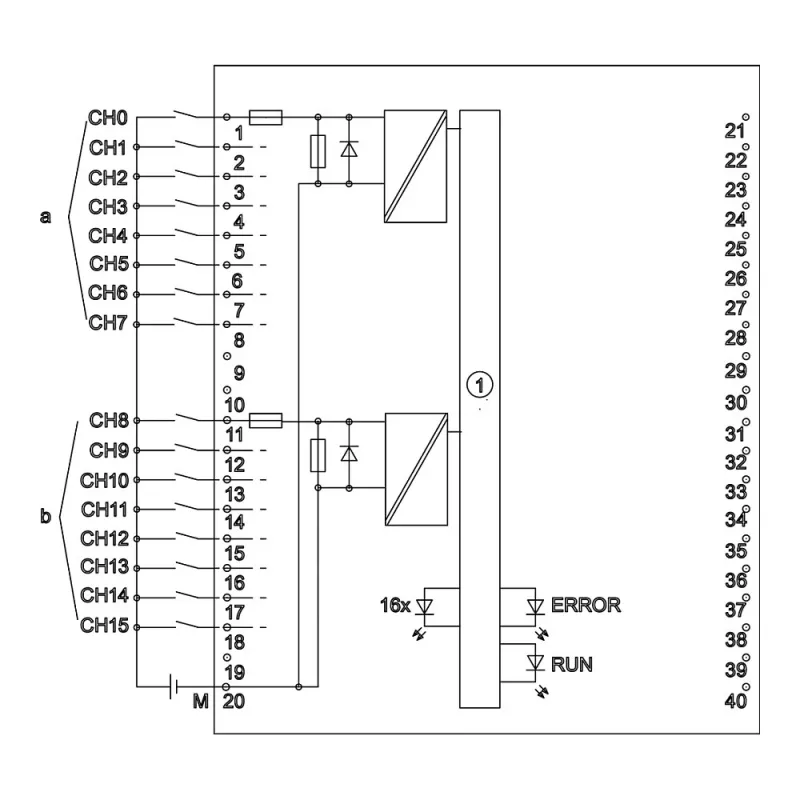 Siemens SIMATIC S7-1500 6ES7521-1BH10-0AA0 modulo di ingressi digitali DI 16x 24V DC