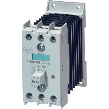 Siemens SIRIUS 3RF2420-1AC45 relè a semiconduttore, monofase, 20 A, 48-600 V AC, controllo 24 V DC, commutazione a zero crossing, morsetti a vite