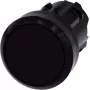 Siemens SIRIUS ACT attuatore pulsante piatto, nero, anello frontale in plastica, 22mm, 3SU1000-0AA10-0AA0
