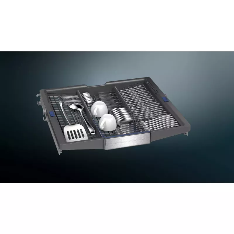 SIEMENS SN57TS00CE iQ700 lavastoviglie completamente integrabile (acciaio inox spazzolato/nero, 60 cm, Home Connect)