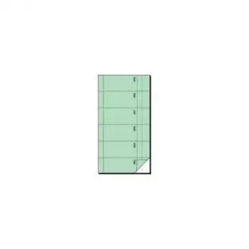 SIGEL BO096 blocchetto ricevute, 105 x 200 mm, autocopiante a 2 parti, 60 set, 360 ricevute perforate, bianco/giallo