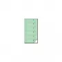 SIGEL BO096 blocchetto ricevute, 105 x 200 mm, autocopiante a 2 parti, 60 set, 360 ricevute perforate, bianco/giallo