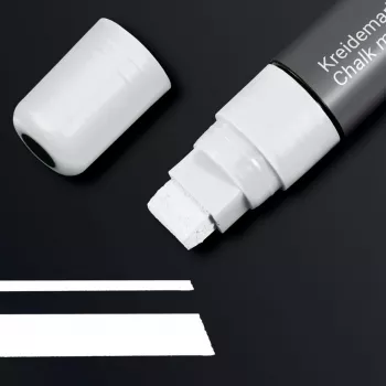 SIGEL Chalk Marker 150 punta a scalpello 5-15 mm bianco cancellabile 1 pezzo