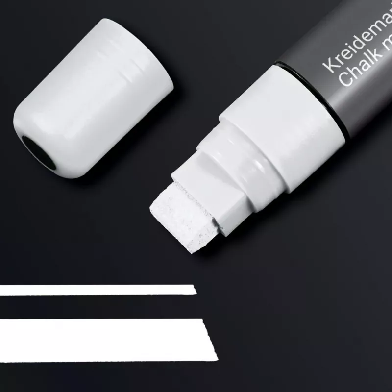 SIGEL Chalk Marker 150 punta a scalpello 5-15 mm bianco cancellabile 1 pezzo