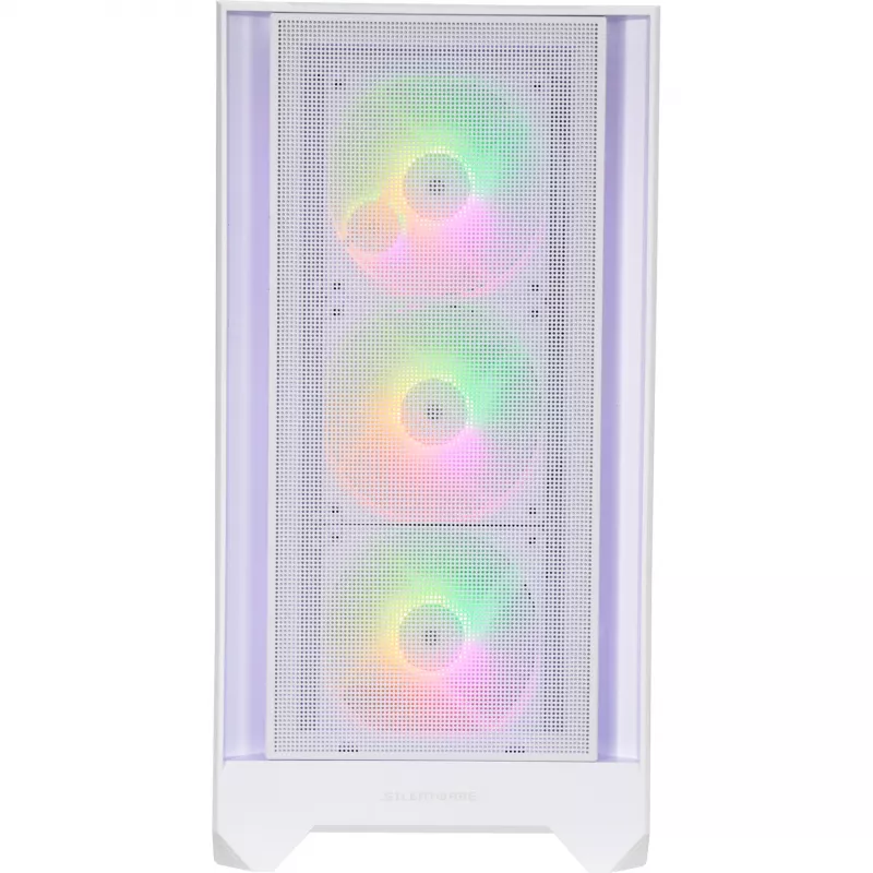 SILENTWARE Flow 110 ARGB White Case Mid-Tower in vetro temperato