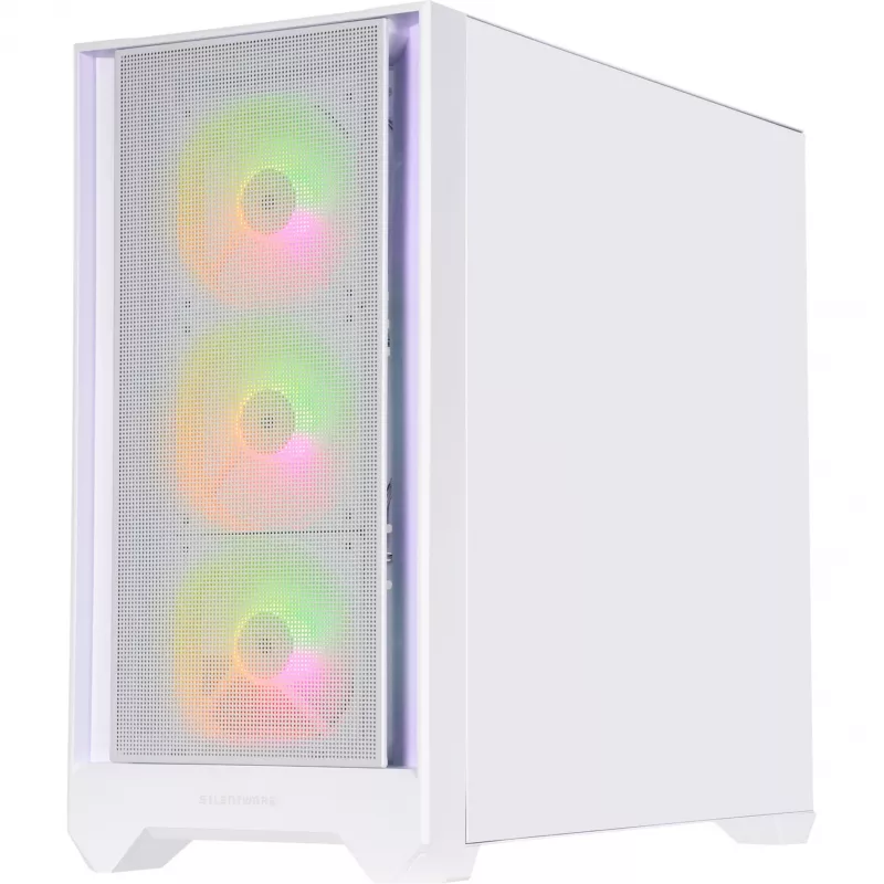 SILENTWARE Flow 110 ARGB White Case Mid-Tower in vetro temperato