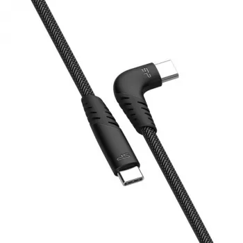 Silicon Power Boost Link Nylon LK50CC cavo da USB-C a USB-C 1 m, 60 W, a forma di L (SP1M0ASYLK50CC1G)