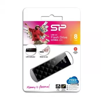 Silicon Power Ultima U03 chiavetta USB 8GB, nero (SP008GBUF2U03V1K)