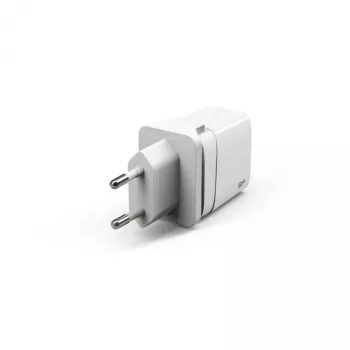 Silicon Power Boost Charger QM16 Caricabatterie da viaggio da 20W, USB-A + USB-C, spine EU/US/UK/AU, bianco