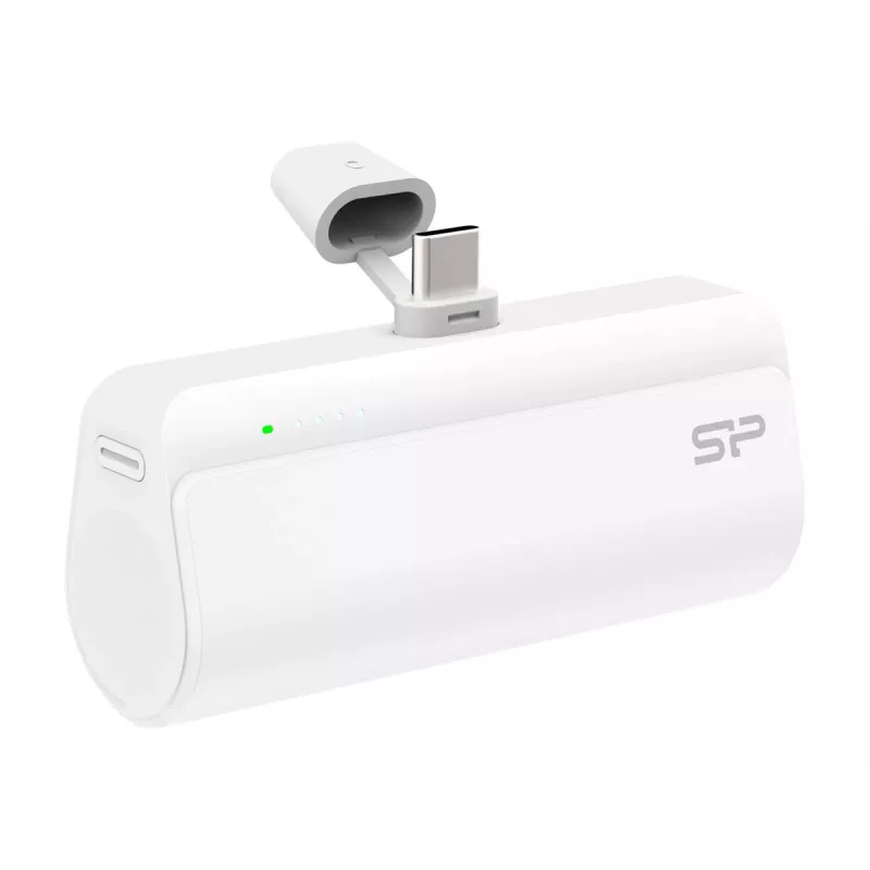 Silicon Power QD50 power bank, 5000 mAh, USB-C, bianco (SP5K0MAPBKQD500W)