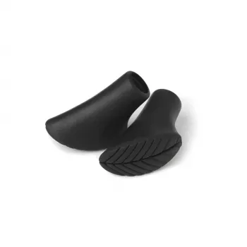 Punte in gomma per bastoncini da trekking Silva Rubber Paws (paio) - nero, 11 mm