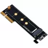 SilverStone ECM25-V2 scheda adattatore M.2 NVMe SSD su PCIe Gen3 x4 con staffe full-height e low-profile