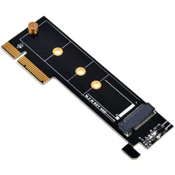 SilverStone ECM25-V2 scheda adattatore M.2 NVMe SSD su PCIe Gen3 x4 con staffe full-height e low-profile