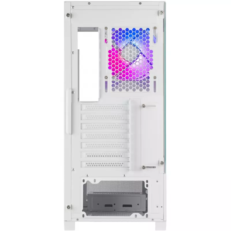 SilverStone Lucid 05 White Case Mid-Tower con design in vetro panoramico 270°
