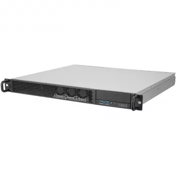 SilverStone RM100 case rackmount 1U - Mini-ITX, acciaio, nero