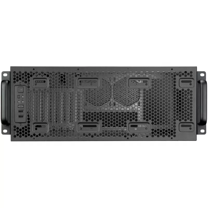 SilverStone RM4A case server rackmount 4U, SSI-EEB, mesh - grigio scuro