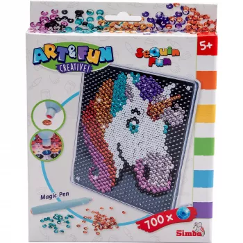SIMBA-DICKIE Art & Fun Kit creativo unicorno con paillettes