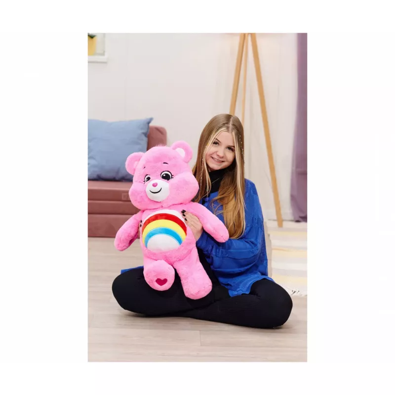 SIMBA-DICKIE Care Bears Cheer Bear Peluche 60 cm rosa arcobaleno