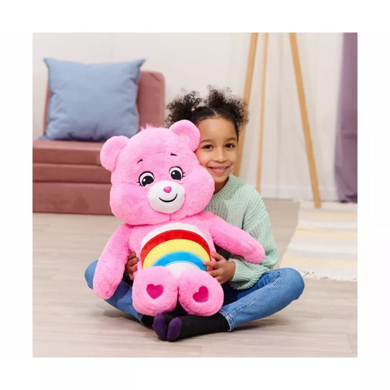 SIMBA-DICKIE Care Bears Cheer Bear Peluche 60 cm rosa arcobaleno