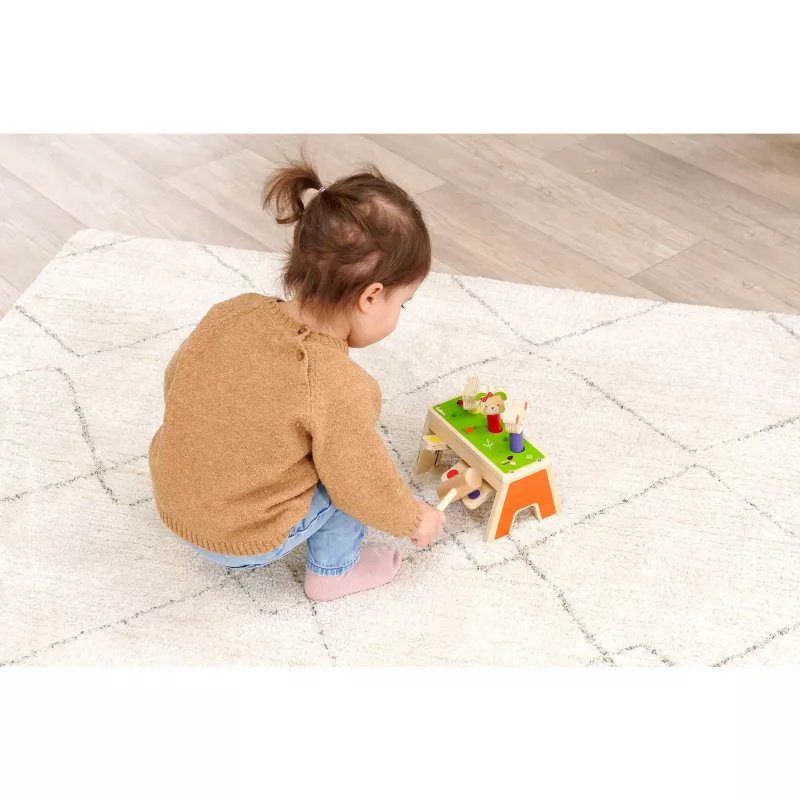 SIMBA-DICKIE Pop-Up Hammering Game – giocattolo in legno con 16 pezzi e figure pop-up
