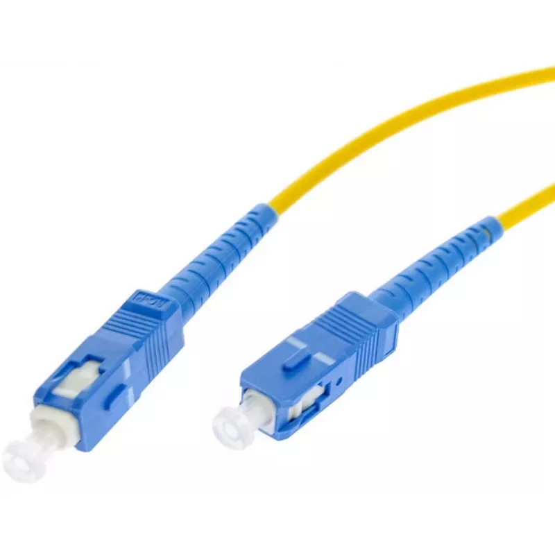 Cavo patch in fibra ottica monomodale SC/UPC a SC/UPC simplex 1 m, LSZH, giallo