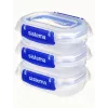 Sistema Plastics 881523 contenitore rettangolare 0,18L trasparente 88mm