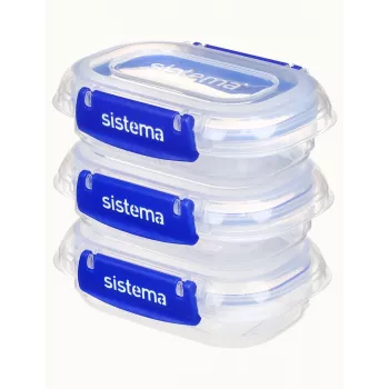 Sistema Plastics 881523 contenitore rettangolare 0,18L trasparente 88mm