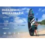 Paddleboard gonfiabile stand-up SKATINGER grigio sportivo 350x89x15 cm