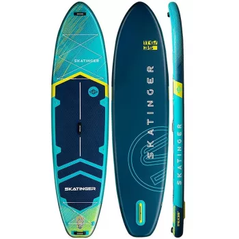 SKATINGER Prana Light Blue SUP gonfiabile 350x89x15 Yoga