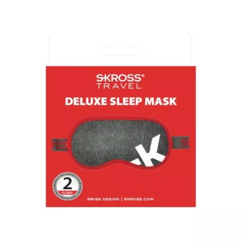 Skross Deluxe mascherina per dormire grigio scuro