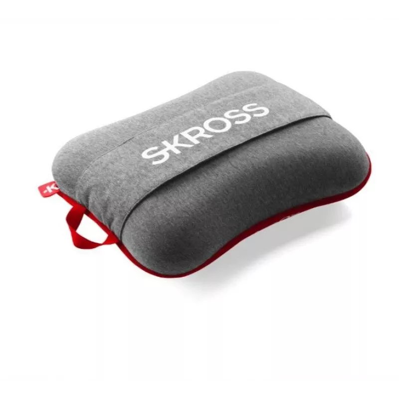 Skross Travel Pillow Rosso - Cuscino da collo gonfiabile per viaggi in aereo