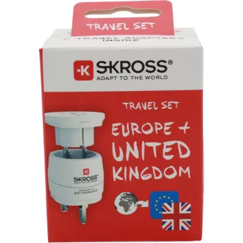SKROSS World Adapter MUV USB 1.500231C-E – 2x USB, 1575W max, bianco