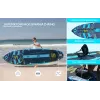 SKT ASIATICUS Tavola da stand-up paddle gonfiabile 350x89x15 cm yoga
