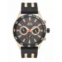 SLAZENGER MAN SL96076203 orologio al quarzo analogico da uomo 48mm quadrante blu cinturino in pelle marrone