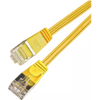 Wirewin Cavo patch SLIM Cat.6 STP (PIMF), 0,1 m, giallo PKW-STP-SLIM-KAT6 0.1 GE