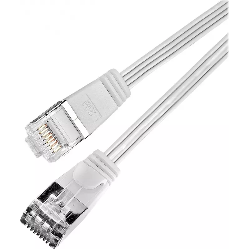 Wirewin Cavo patch SLIM Cat.6, STP (PIMF), 0,75 m, bianco PKW-STP-SLIM-KAT6 0.75 WS