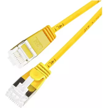 Wirewin PKW-LIGHT-STP-K6A 3.0 GE Cat 6a U/FTP Slim Cavo patch rotondo, 3,0 m, giallo, PoE