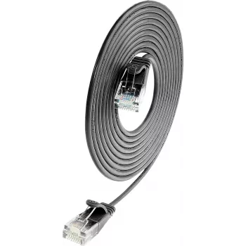 Wirewin PKW-LIGHT-K6 3.0 SW - Cavo patch Cat.6 Slim-Light, U/UTP, 3,0 m, nero